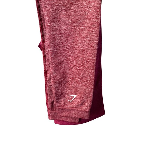 Gymshark Set Adapt Ombre Seamless Leggings & Long Sleeve Crop Top Burgundy Mediu - Picture 11 of 16